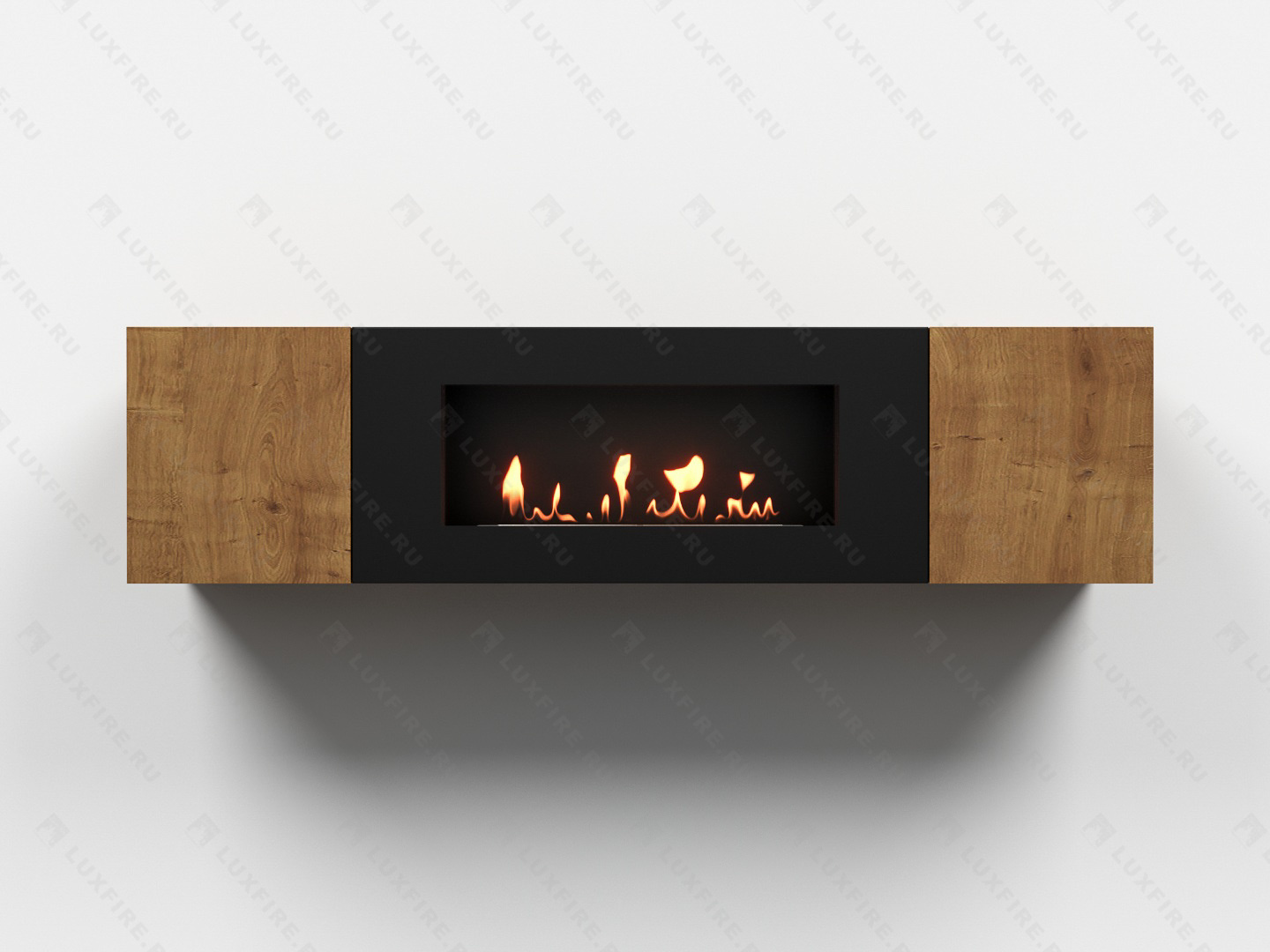 Тумба универсальная Lux Fire "Байкал Н" 1600, ножки, дуб вотан, с биокамином 900 по цене 69 248 руб.
