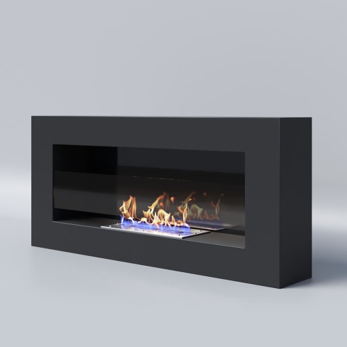 Биокамин "Русский огонь" Лайт 900N настенный с защитным и декоративным стеклом