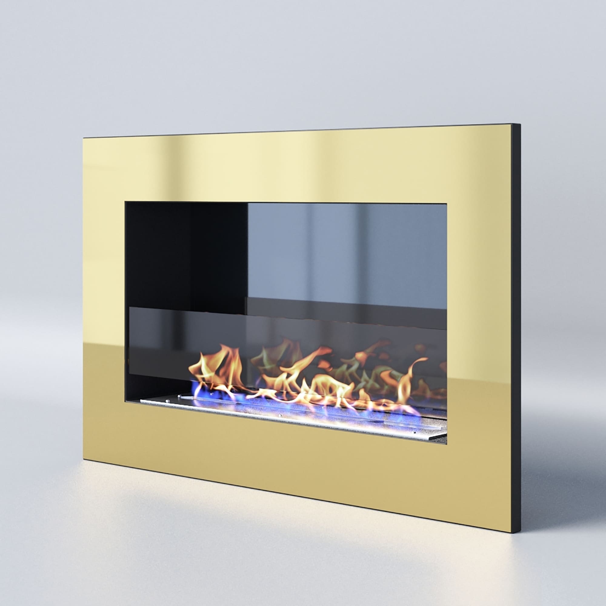 Биокамин "Русский огонь" Барокко 800V встраиваемый (высота 500мм.) с защитным стеклом по цене 37 850 руб.