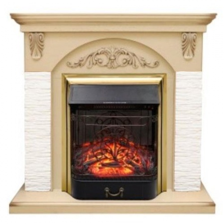 Bern мелкий сланец (слоновая кость)+Majestic FX Brass