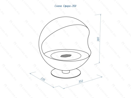 Вращающийся настольный биокамин Lux Fire "Джоник" Вращающийся настольный биокамин Lux Fire "Джоник" по цене 44 643 руб.