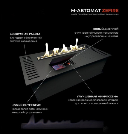 Автоматический биокамин ZeFire M 900 латунный Автоматический биокамин ZeFire M 900 латунный по цене 269 000 руб.