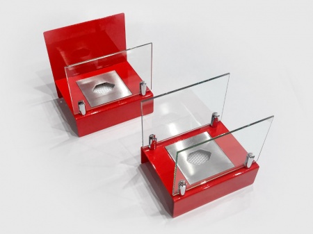 Настольный биокамин Lux Fire "Арлекино" S Красный по цене 8 833 руб.