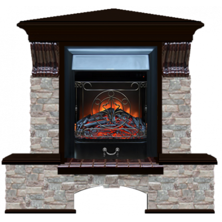 Бостон К Грот цветной угловой (венге)+Majestic Black