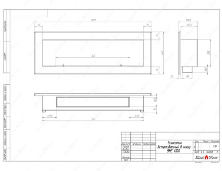 Биокамин SteelHeat ONE-V 1100 стемалит Биокамин SteelHeat ONE-V 1100 стемалит по цене 49 560 руб.