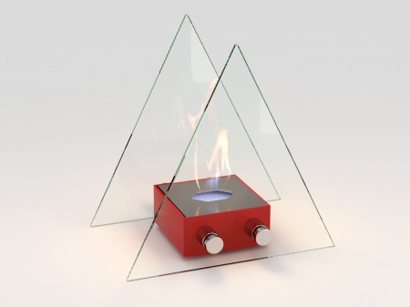 Настольный биокамин Lux Fire "Вулкан" S Красный по цене 15 400 руб.